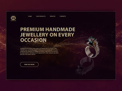 jewellery app design graphic design вебдизайн ручная работа сайт украшения ювелирные изделия