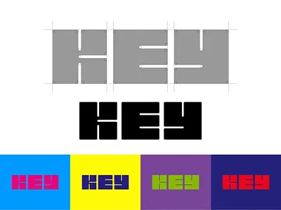 Key Wordmark bold branding concept creative design illustration lettermark logo monogram simple vector wordmark