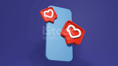 Dating app mock-up looping animation 3d loop 3d motion graphics 3d render connection dating dating app love mobile phone social media social media content