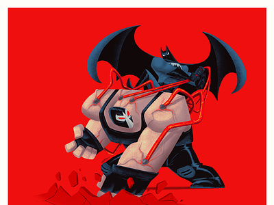 BATMAN VS BANE bane batman batman fanart character character design comics dc dccomics dcuniverse drawing fanart illustration illustration art
