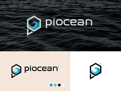 The logo features the letters "P" and "Ocean symbol" how to design a logo p letter logo p letter ocean