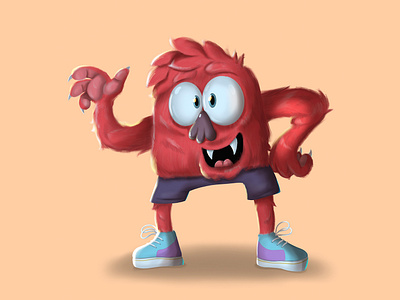 Lil' Monsta animation cha character character design design illustration