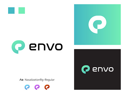 Envo logo design with modern "e" icon. e letter logo design graphic design modern e logo modern logo