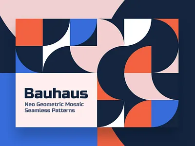 Bauhaus - Neo Geometric Seamless Patterns abstract background bauhaus bauhaus style fileable fileable background illustration landing neo neo geometric pattern seamless seamless pattern tile vintage wallpaper website