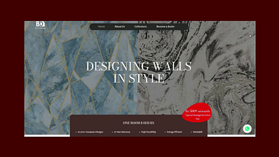 Website Design for BD Wallcoverings architecture branding collection design earthly home interior landing page logo motion graphics real estate renovation ui ui design uiux web design webflow website