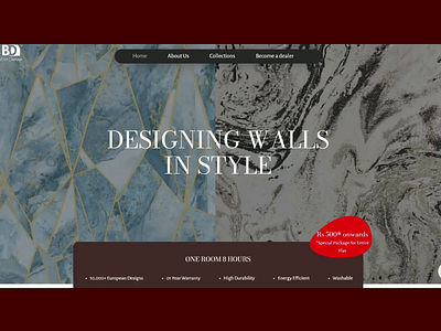 Website Design for BD Wallcoverings architecture branding collection design earthly home interior landing page logo motion graphics real estate renovation ui ui design uiux web design webflow website