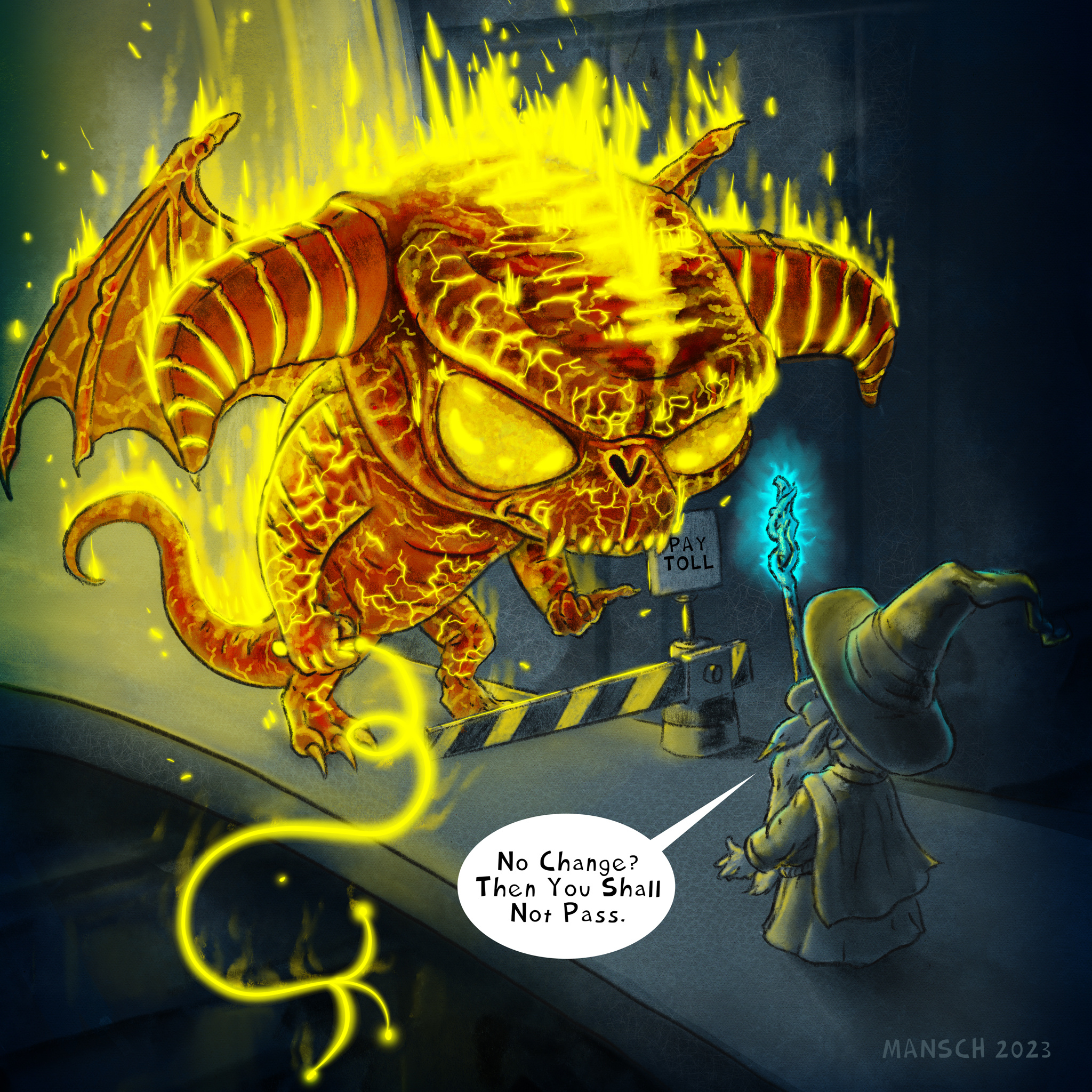 Durin's Bane The Lord of the Rings cartoon character design comic creatures editorial illustration lord of the rings monsters tolkien