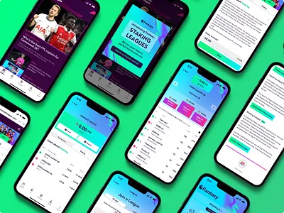 Fantasy Staking Leagues blockchain branding design fantasy premier league figma fpl gamification improving user engagements interaction design sports staking tech ui ux web3