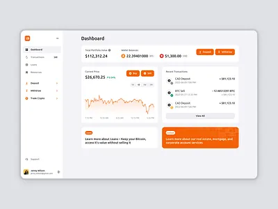 1Bitcoin – Desktop screens analytics app b2c bitcoin cards clean crypto design design system finances fintech minimal product design ui user experience user interface ux web web app web design