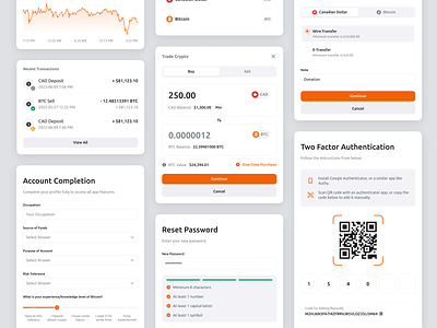 1Bitcoin – Components analytics b2c bitcoin box cards components crypto dashboard design design system finances fintech minimal modal product design ui user experience user interface ux web design
