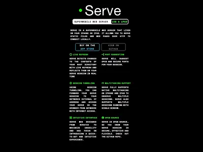 serve mock site app ios iphone ui web