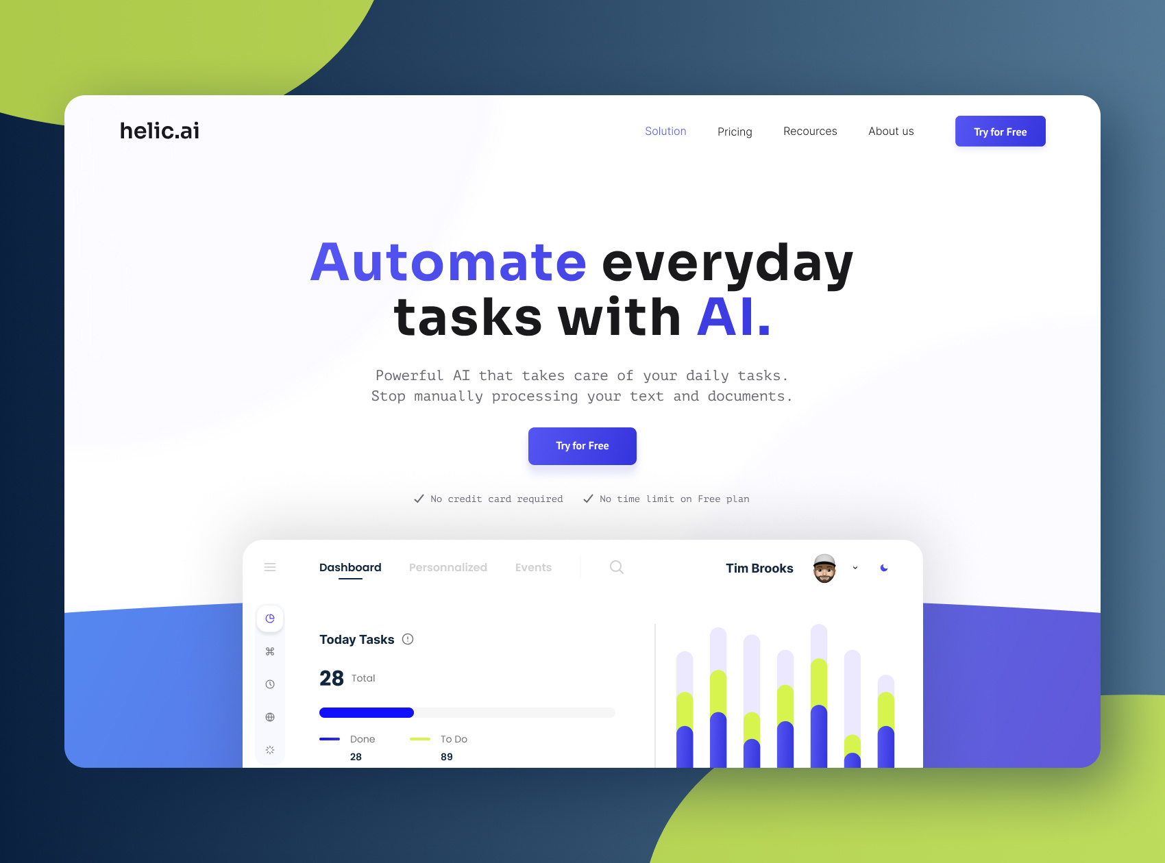 AI Landing Page Design #2 🤖 ai artificial intelligence design header illustration landing landing page landing page design startup startups ui web webdesign