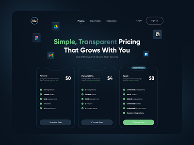 Klu.so - Pricing Page app design pricing page saas ui ui design ux web design website