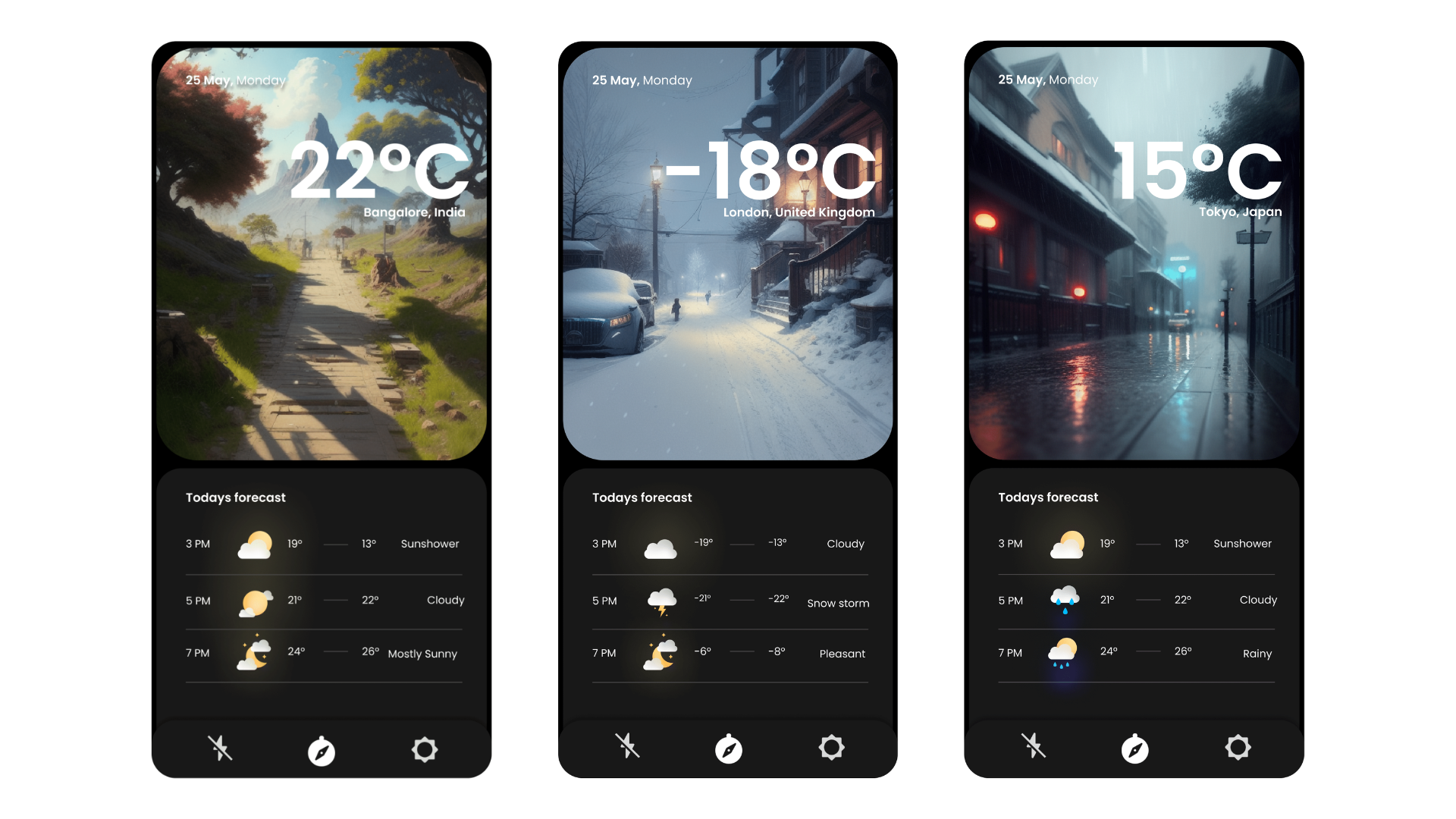 Weather App Design By Carol Dsilva On Dribbble