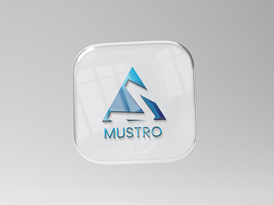 MUSTRO - LOGO DESIGN 3d app icon branding design graphic design logo design m letter logo mark gd modern logo mustro logo ux vector vectplus