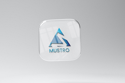 MUSTRO - LOGO DESIGN 3d app icon branding design graphic design logo design m letter logo mark gd modern logo mustro logo ux vector vectplus