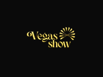 vegas show logo branding graphic design logo round logo vector