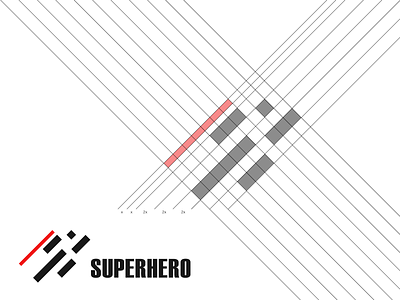 Superhero branding concept creative design goldenratio graphic design illustration logo minimalist simple superhero symbol vector