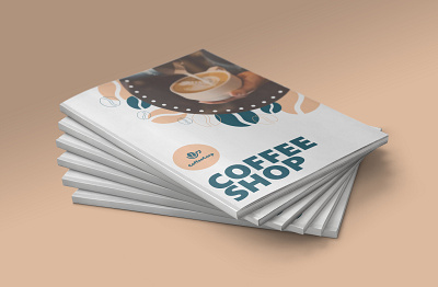 Magazine design for coffee branding coffee corporate identity design graphic design illustration journal logo mockup vector