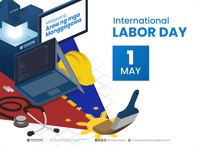 International Labor Day 2023 Pubmat announcement design graphic design illustration layout layout and design vector