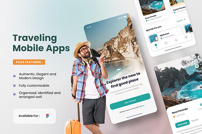 Travel App ✈️ app branding design graphic design illustration travel ui ux vector