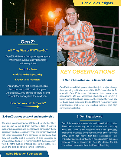 Gen Z Sales Insights graphic design infographic sales