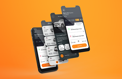 Rent a Car App UI Design Concept app design graphic design ui ux