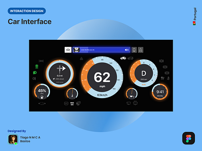 Car Interface app car dailyui design figma graphic design interaction interaction design ui user interface