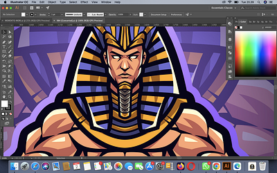 Pharaoh Esport Mascot Logo Design