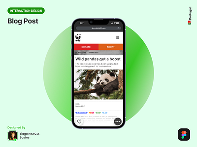 Blog Post app blog dailyui design figma graphic design interaction design post ui user interface