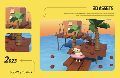 UI 3D illustration 3d assets blender c4d design game graphic design illustration ui