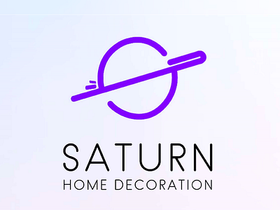 Saturn Logo branding decoration graphic design illustration logo purple typography