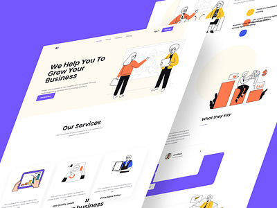 Marketing Agency Landing Page design figma design landing page marketing marketing agency ui