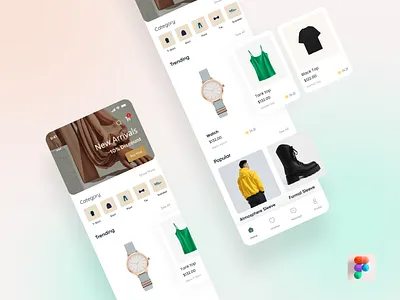 Ecommerce App UI/UX ecommerce app ui