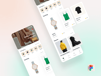 Ecommerce App UI/UX ecommerce app ui