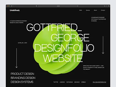 Portfolio Website portfolio portfolio website product design ui uiux ux design website