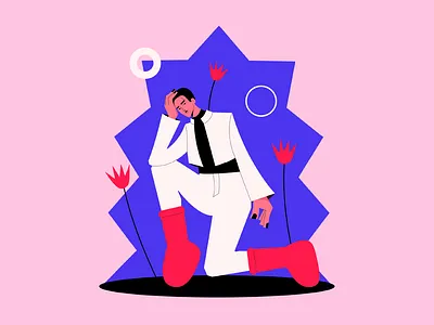 Big red boots advertising character character design design digital illustration fashion flat illustration illustration 2d illustrator vector visual art