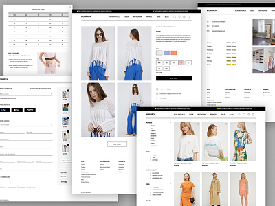 Online fashion store (desktop) animation catalog checkout desktop fashion mockup online store product cards shopping cart showcase uiux