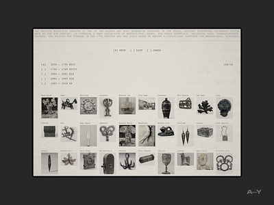Archives /003 archive clean design digital filters font graphic design grid inspiration interface minimal photo typography ui web