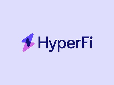 HyperFi - Final Logo Variations branding design icon identity logo mark typography vector