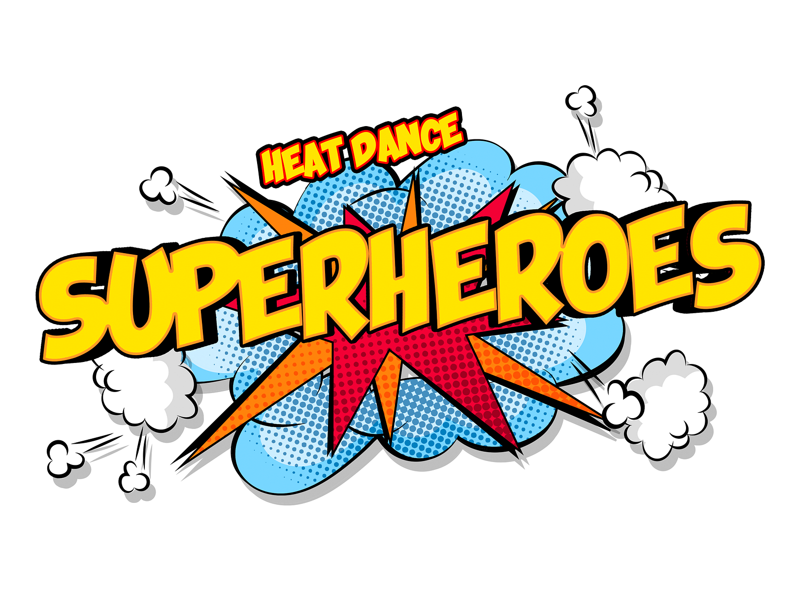 Heat Dance Superheroes Logo by Micron Soft on Dribbble