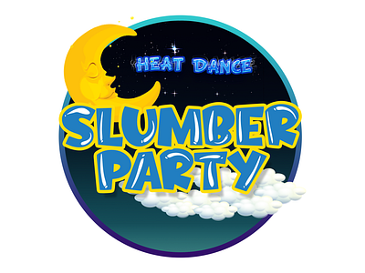Slumber Party Logo V3 branding brochure design flyer flyer design graphic design illustration logo ui vector