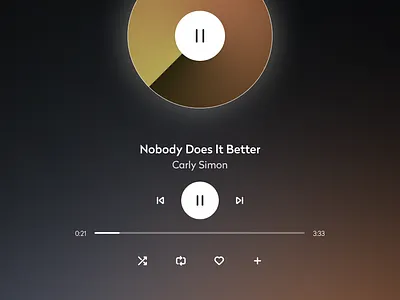 Playback Controls app design player tv ui ux