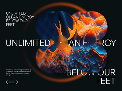 Deep Power art direction branding design energy geothermal green power ui website