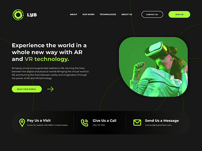 LYB AR/VR UI Design 3d animation branding design elementor figma graphic design illustration logo motion graphics typography ui vector