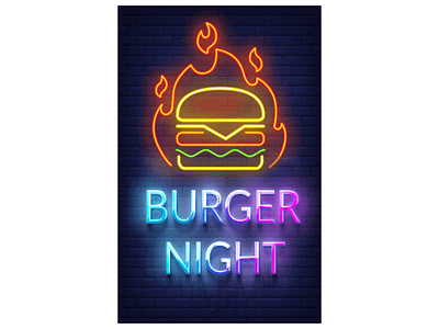 Burger Poster V2 branding brochure design flyer flyer design graphic design illustration logo ui vector