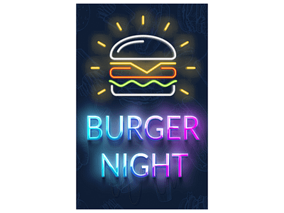 Burger Poster V1 branding brochure design flyer flyer design graphic design illustration logo ui vector