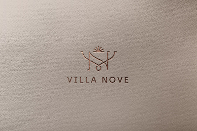 Villa Nove brand brand identity branding design hotel branding housing icon logo luxury homes luxury villas mark real estate symbol typography villa