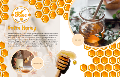 Logo for Farmer's Honey "Bee" art branding design graphic design honey illustration logo vector