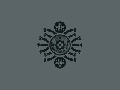 Earth creatures branding design earth flowers graphic design illustration land logo moon nature plant sun vector water wild